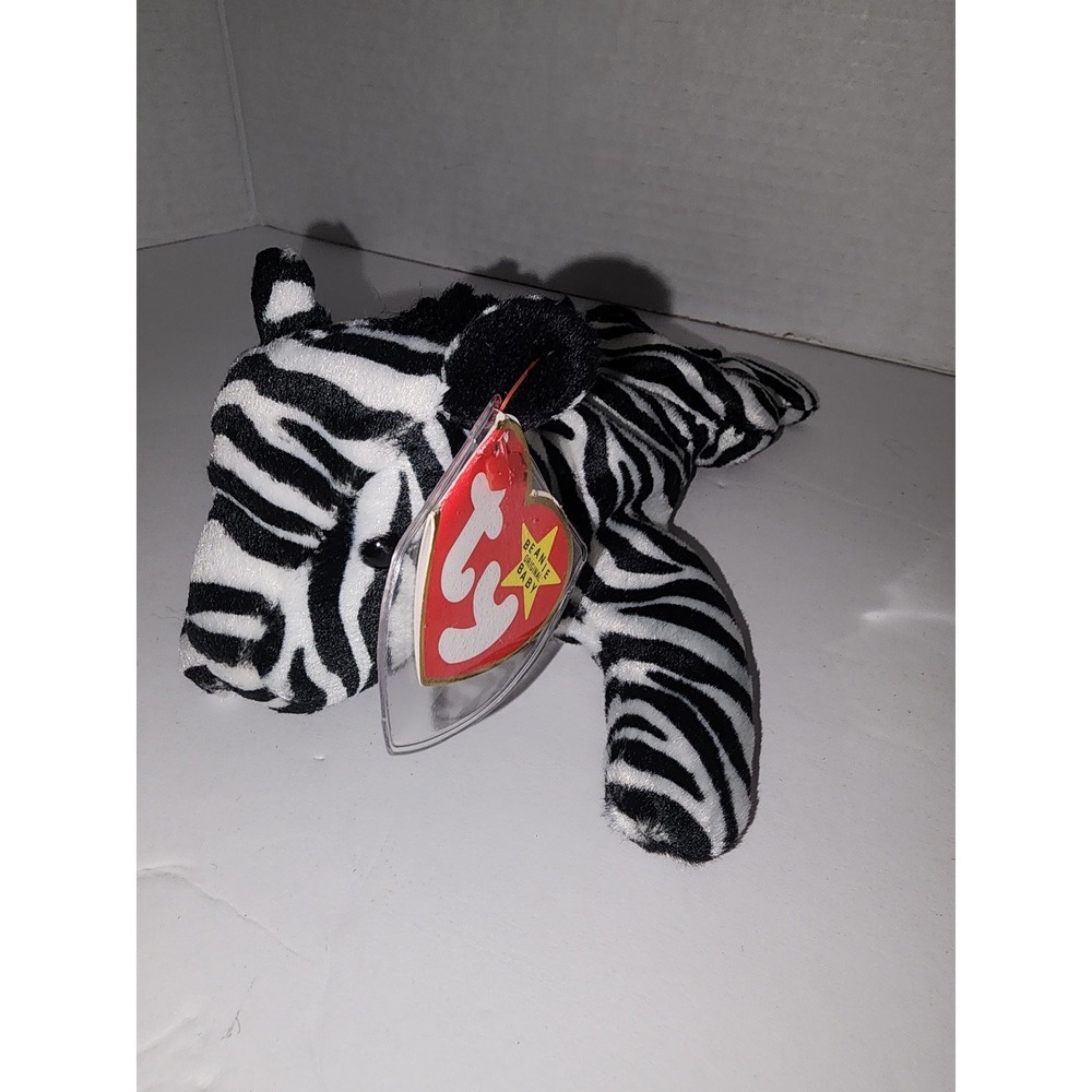 Ry Beanie Babies Ziggy the Zebra‎ December 24 1995 Plush
